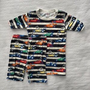 Hanna Andersson Kids Pajama Set - Multicolor Race Car Stripes